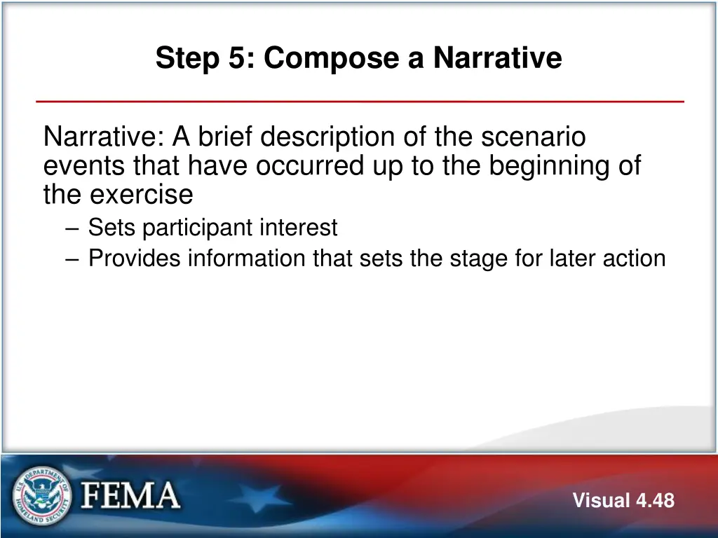 step 5 compose a narrative