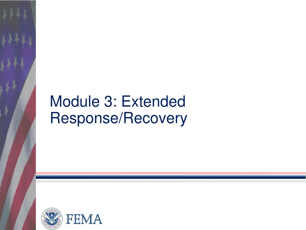 module 3 extended response recovery