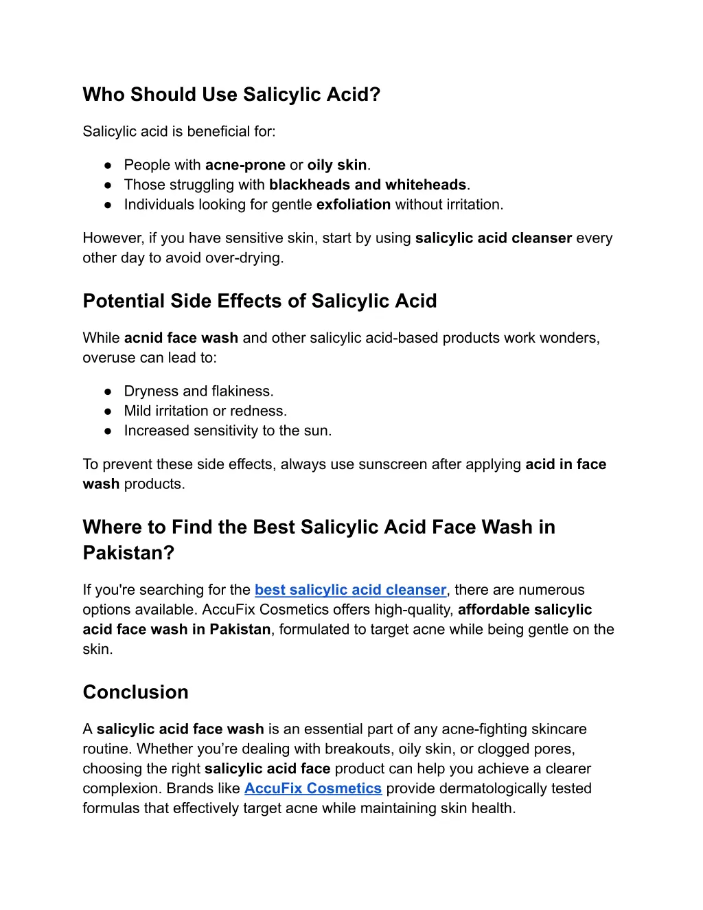 who should use salicylic acid