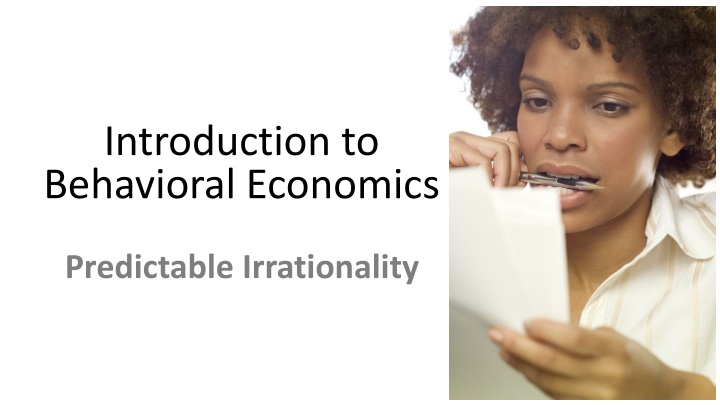 introduction to behavioral economics