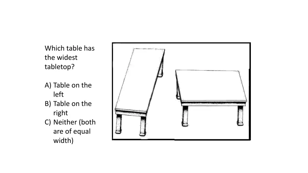 which table has the widest tabletop