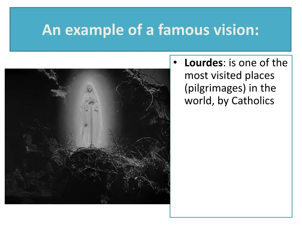 an example of a famous vision