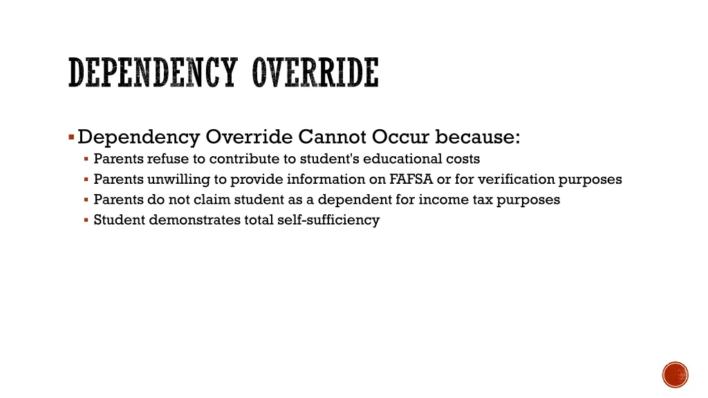 dependency override