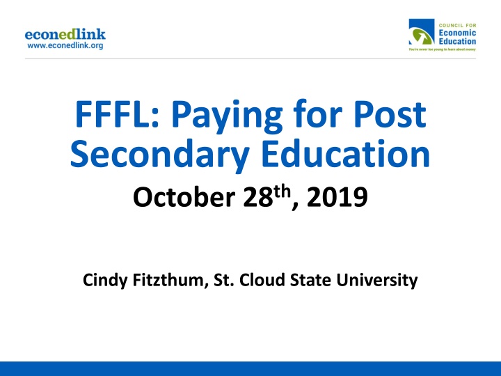 fffl paying for post secondary education october