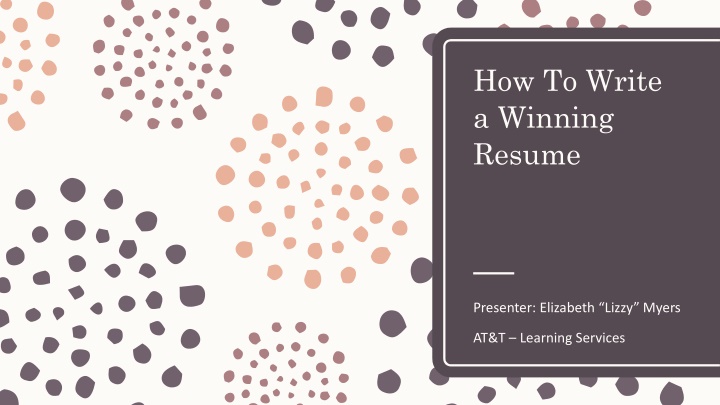 how to write a winning resume