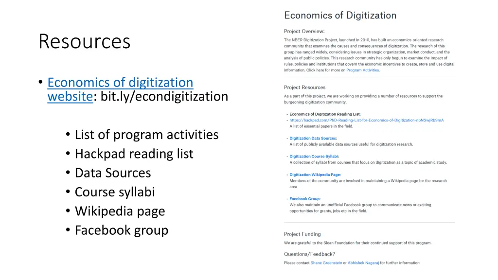 resources