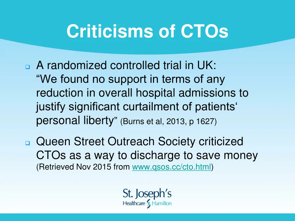 criticisms of ctos