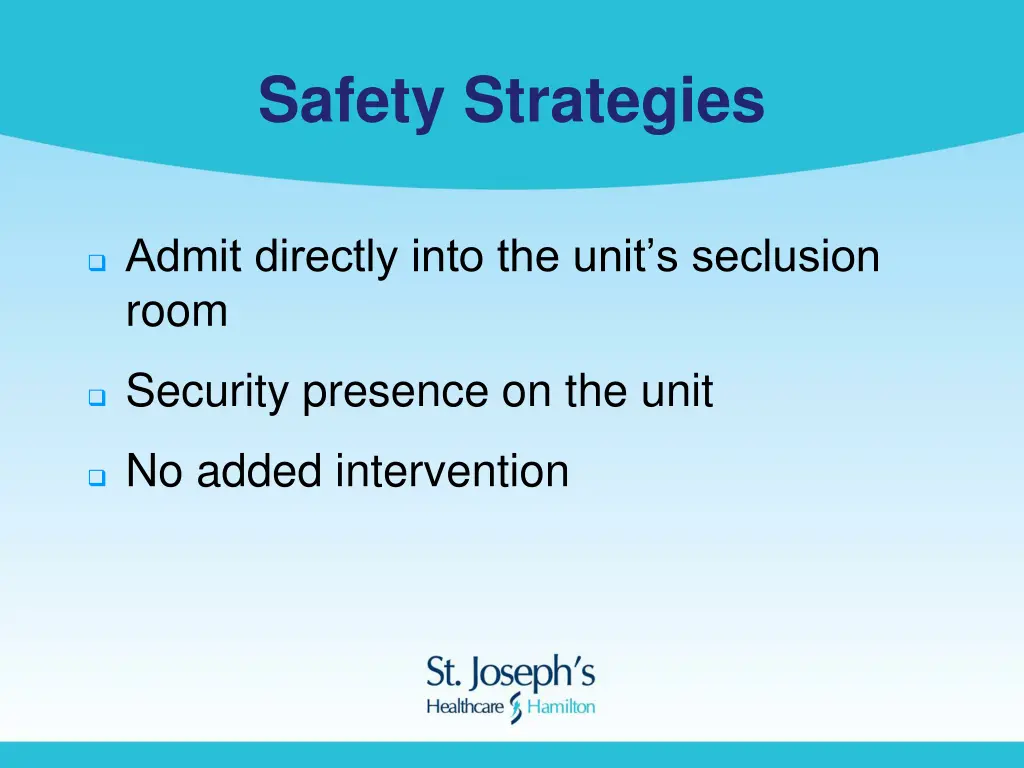 safety strategies