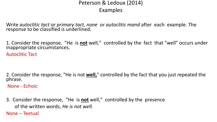 peterson ledoux 2014 examples