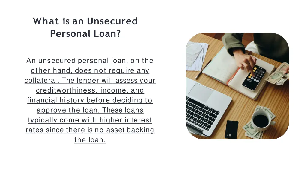 what is an unsecured personal loan