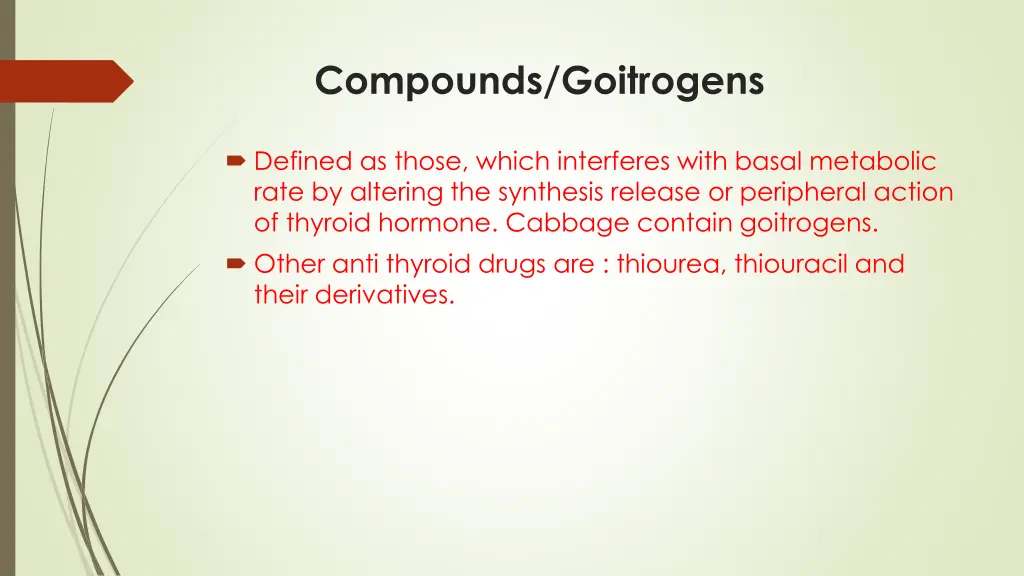 compounds goitrogens