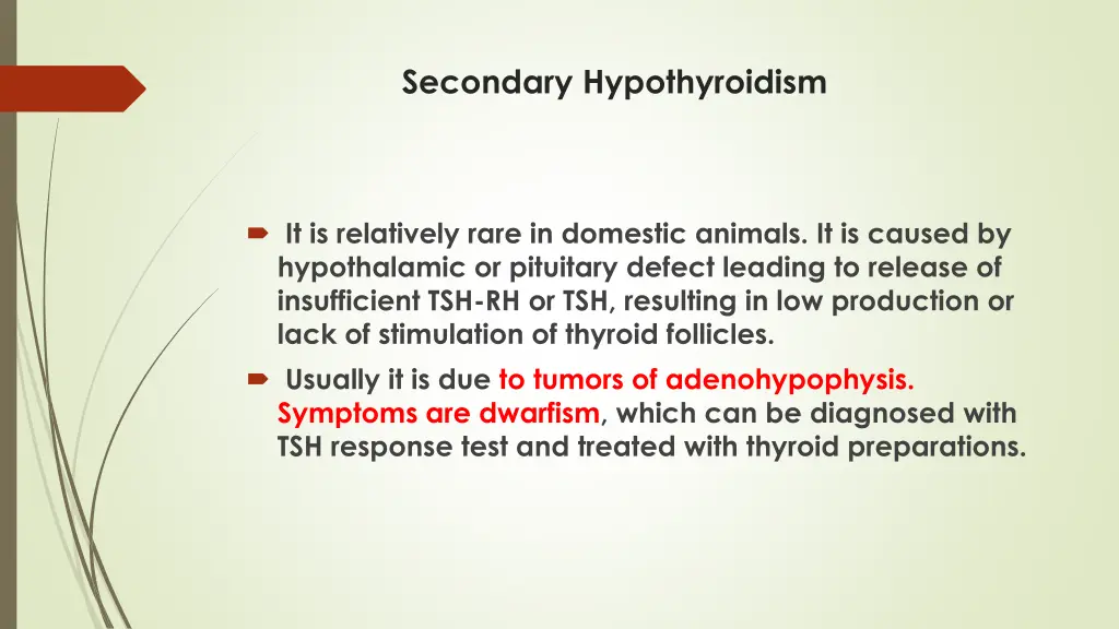 secondary hypothyroidism