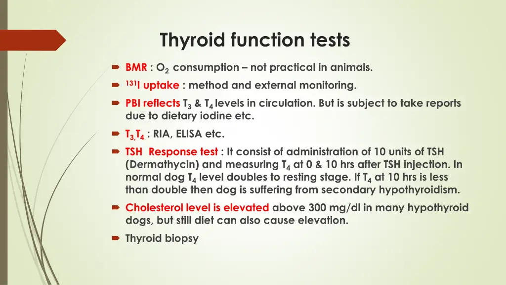 thyroid function tests