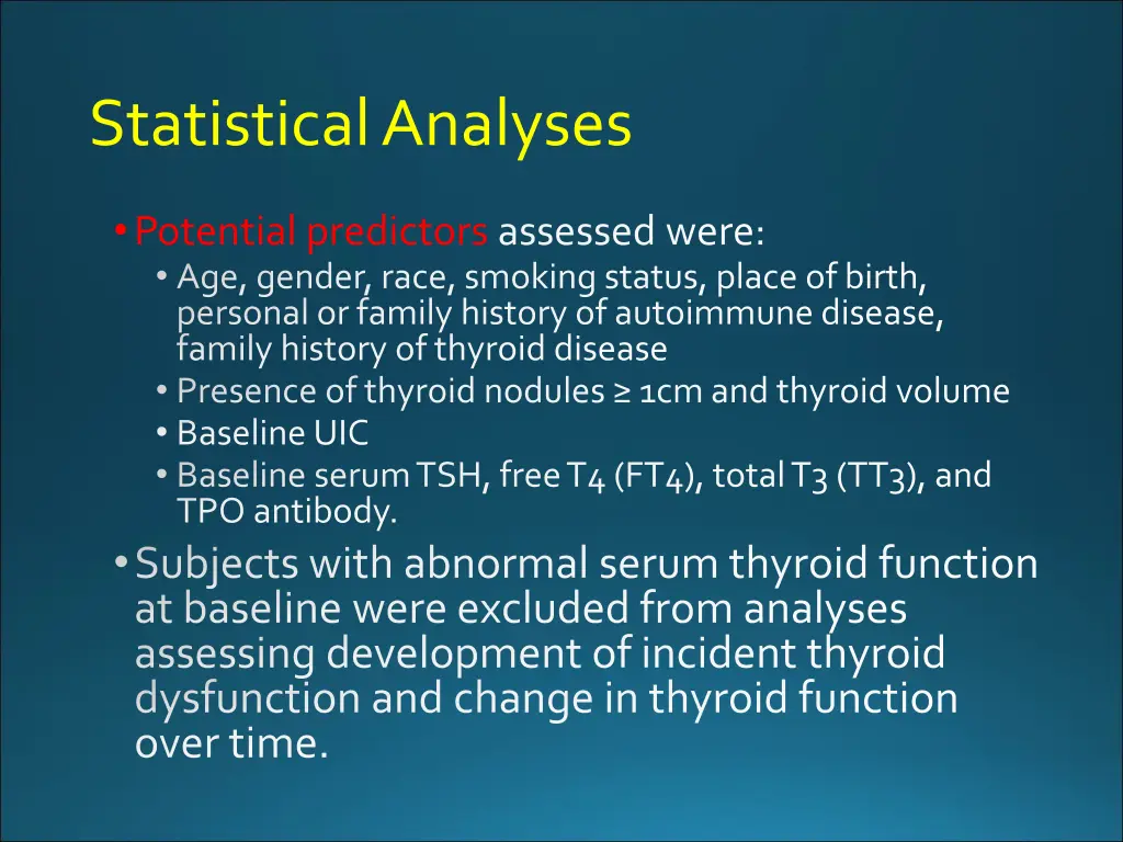 statistical analyses 1
