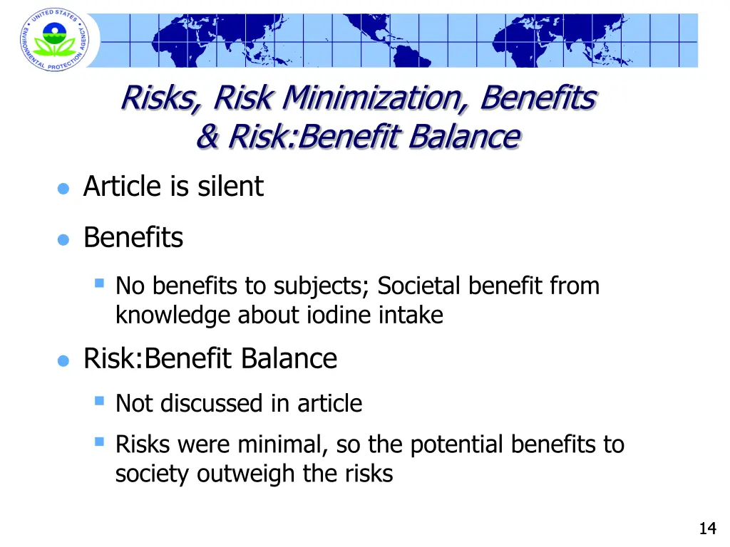 risks risk minimization benefits risk benefit