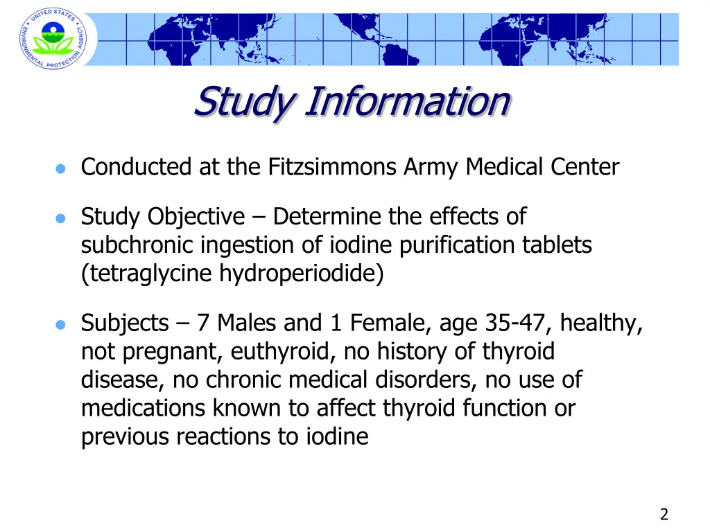 study information