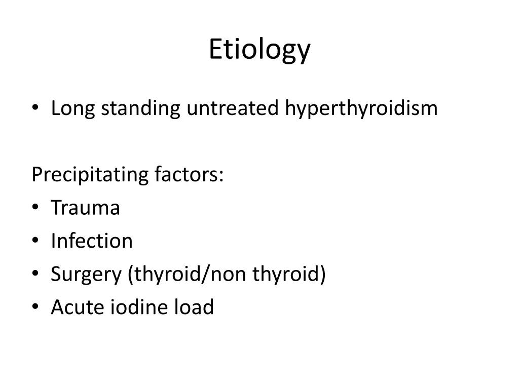 etiology