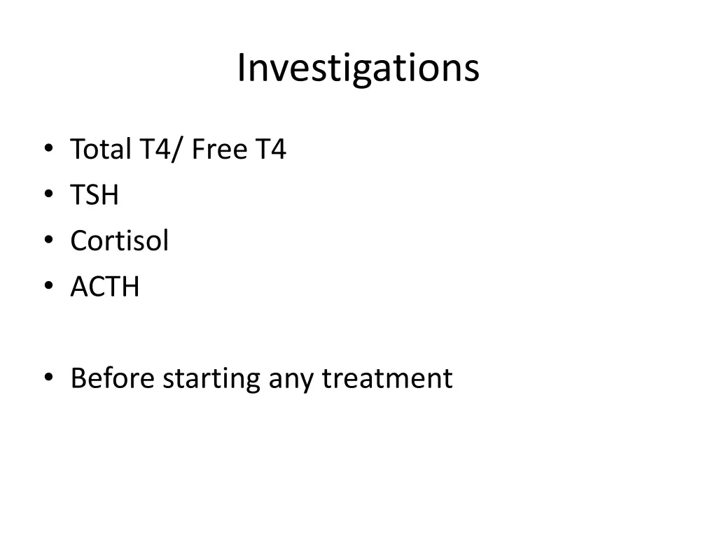 investigations