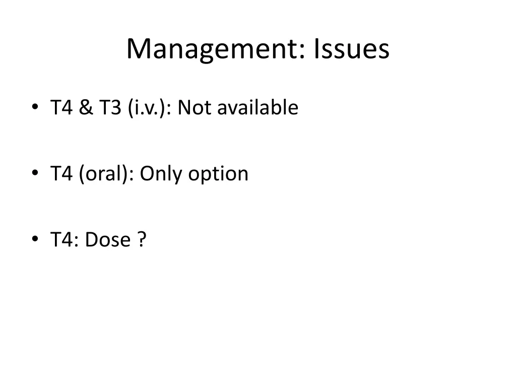 management issues