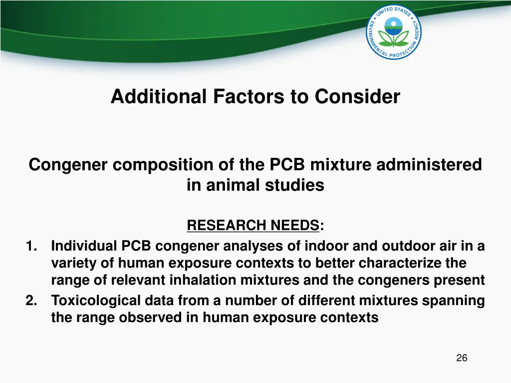 additional factors to consider 3