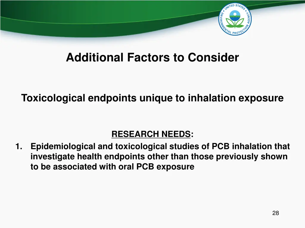 additional factors to consider 5