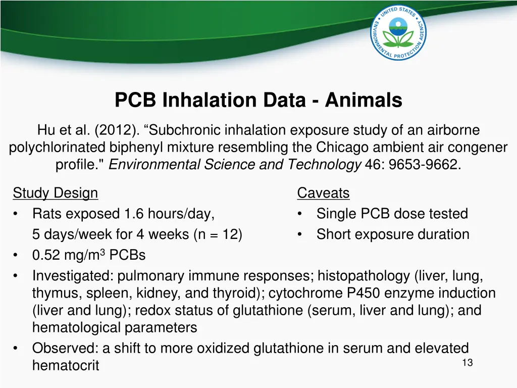 pcb inhalation data animals 2