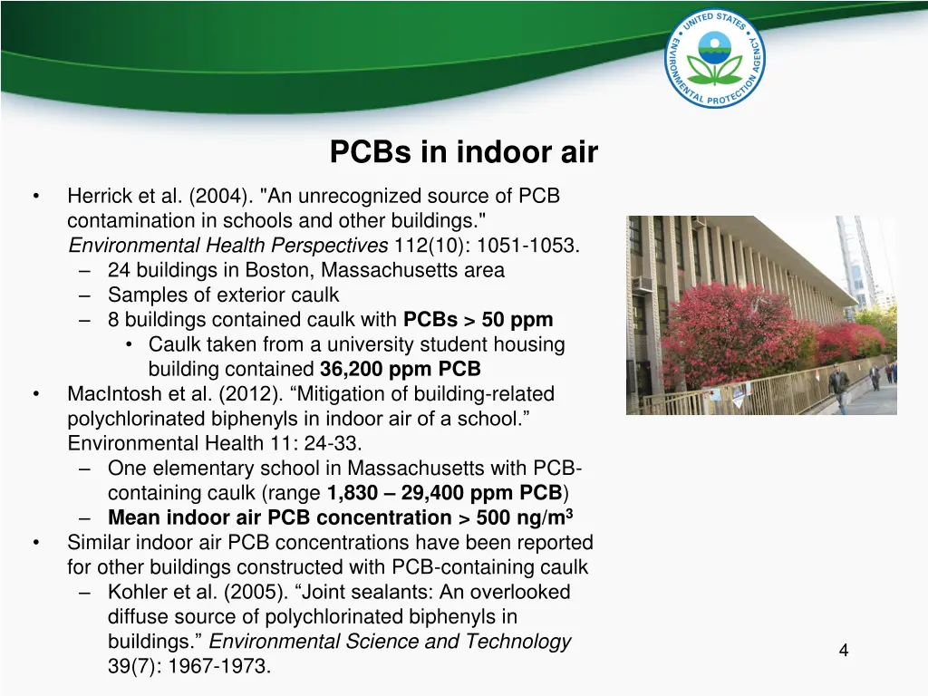 pcbs in indoor air