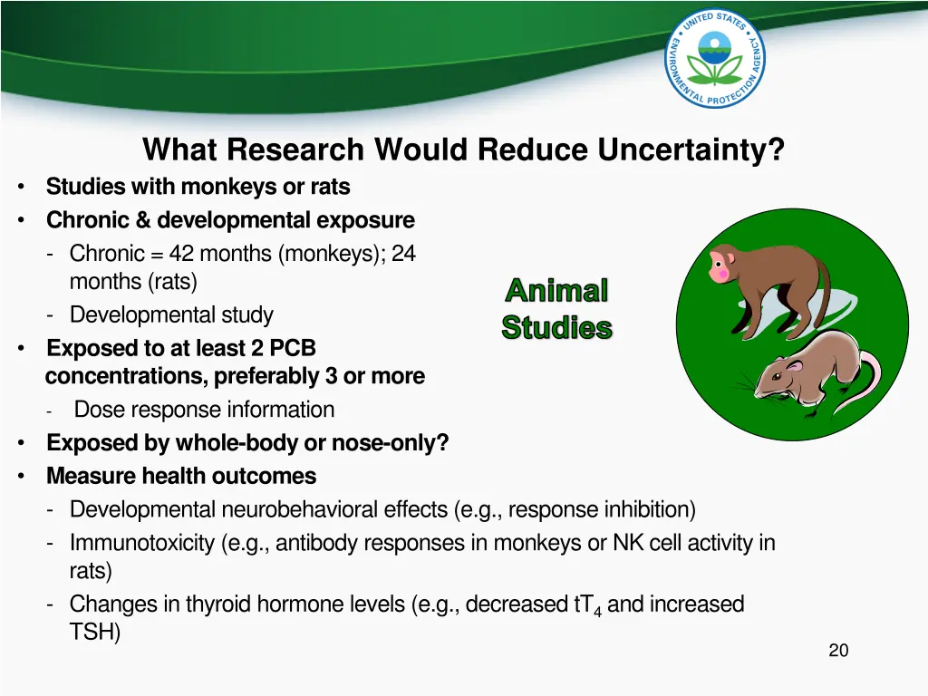what research would reduce uncertainty studies