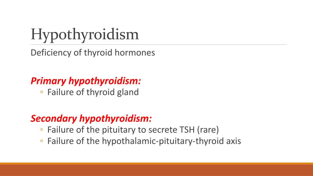 hypothyroidism