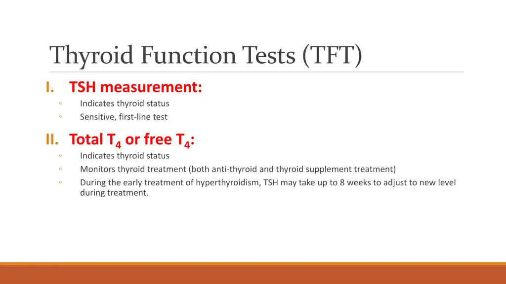 thyroid function tests tft