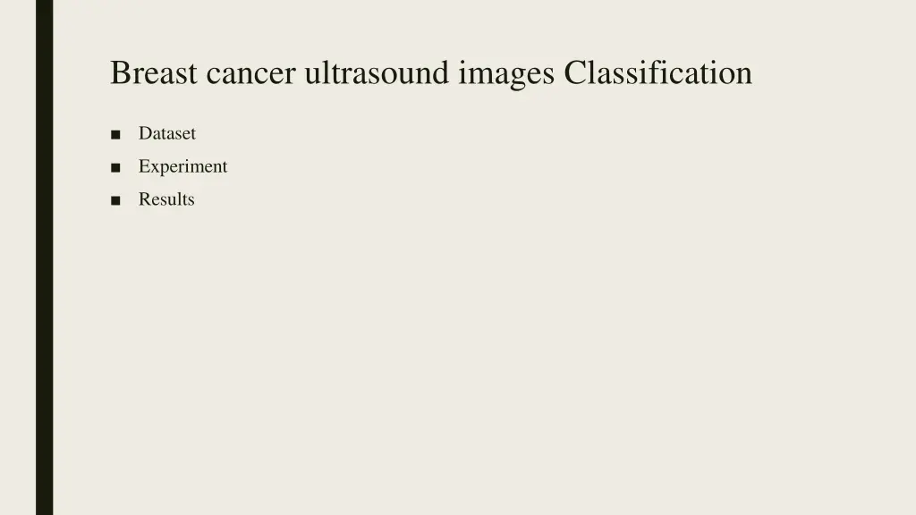 breast cancer ultrasound images classification