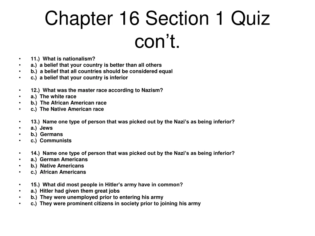 chapter 16 section 1 quiz con t