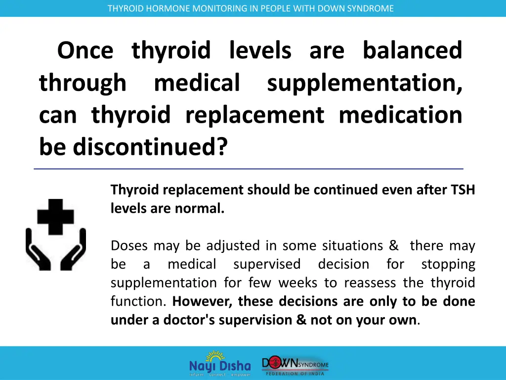 thyroid hormone monitoring in people with down 19