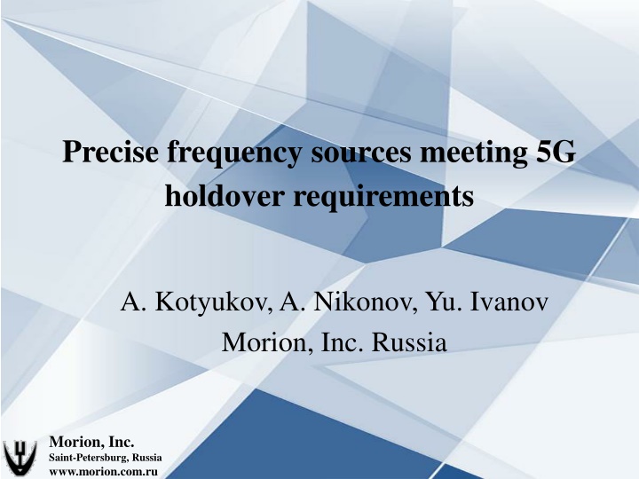 precise frequency sources meeting 5g holdover