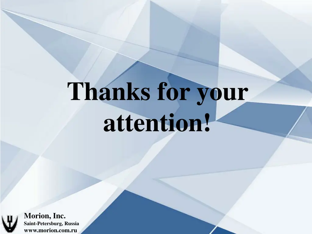 thanks for your attention