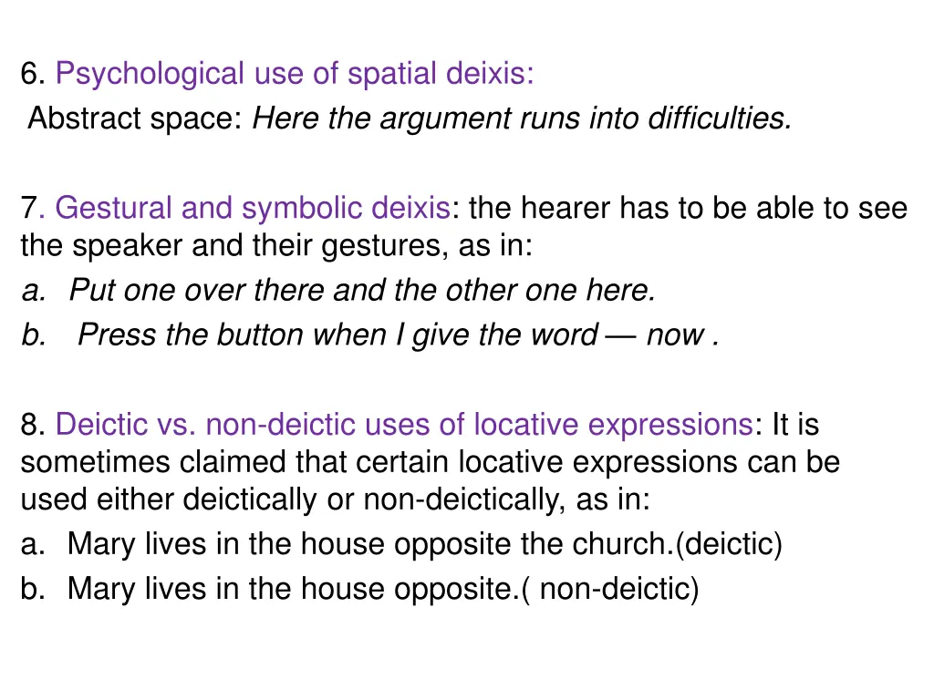6 psychological use of spatial deixis abstract