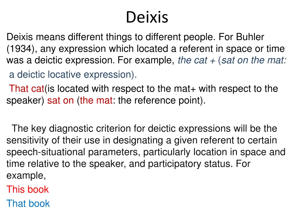 deixis