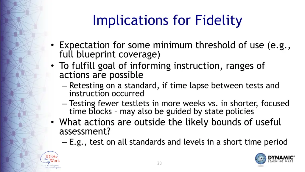 implications for fidelity