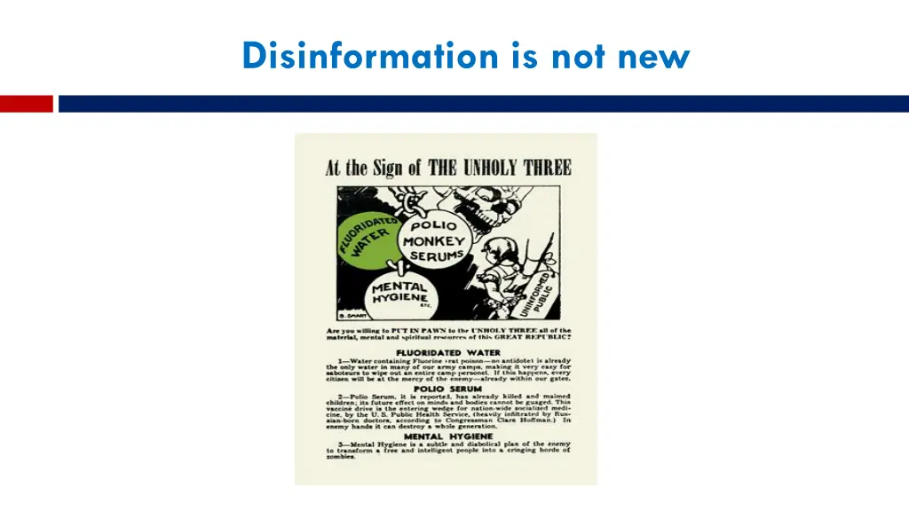 disinformation is not new
