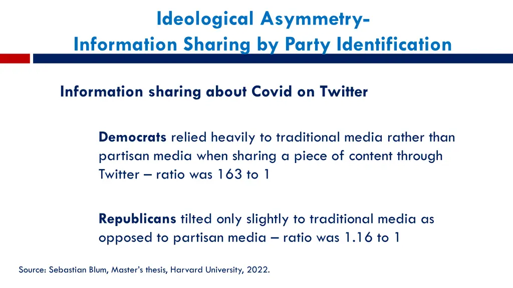 ideological asymmetry information sharing
