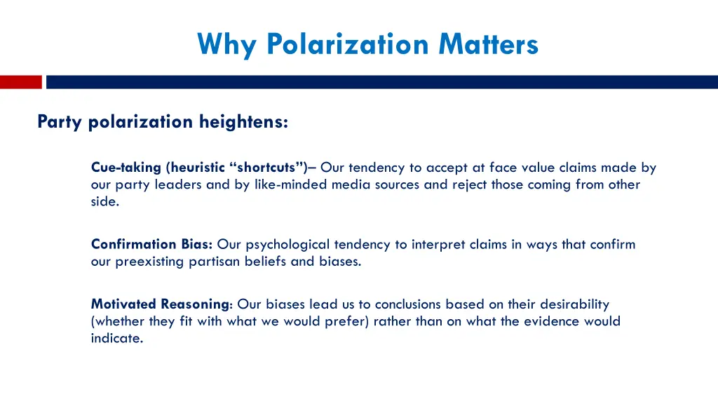 why polarization matters