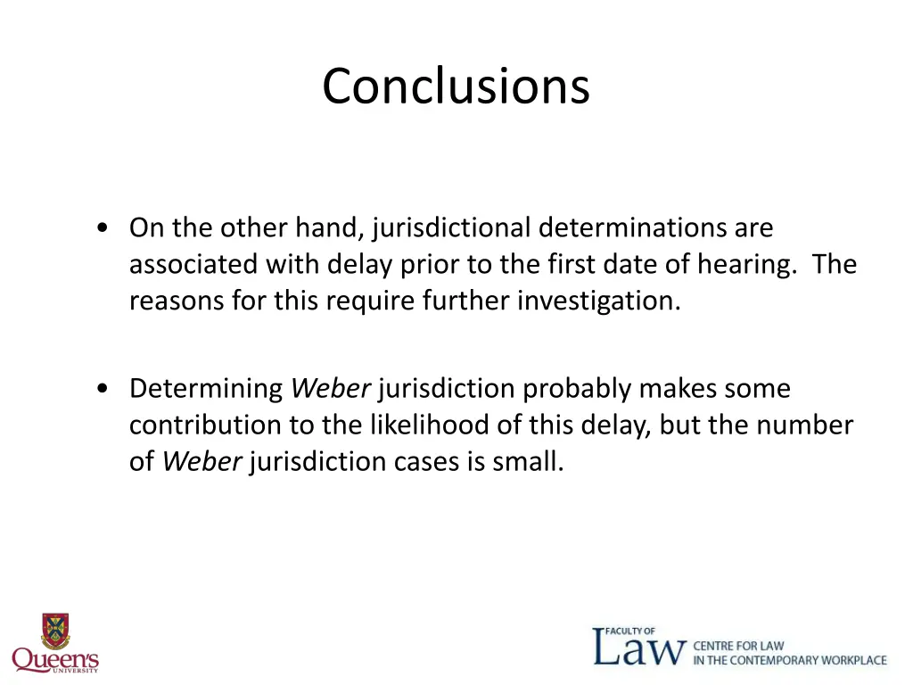 conclusions 1