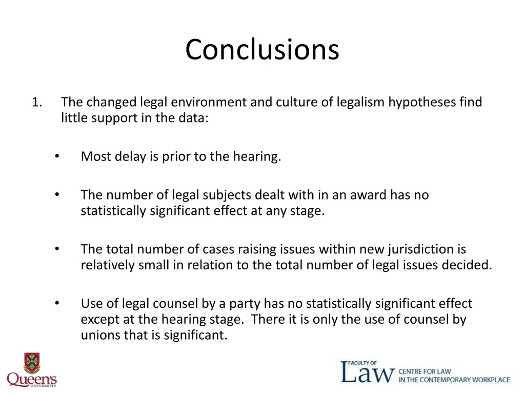conclusions