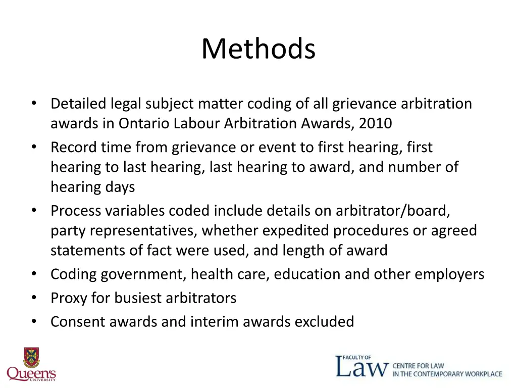 methods