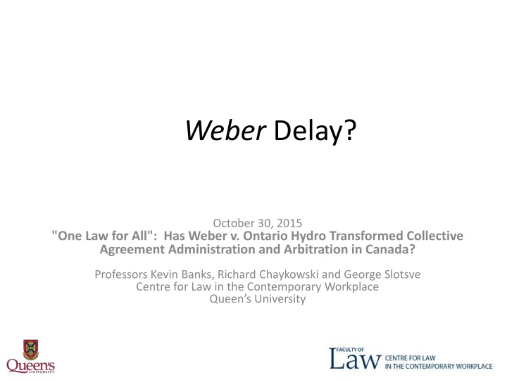 weber delay