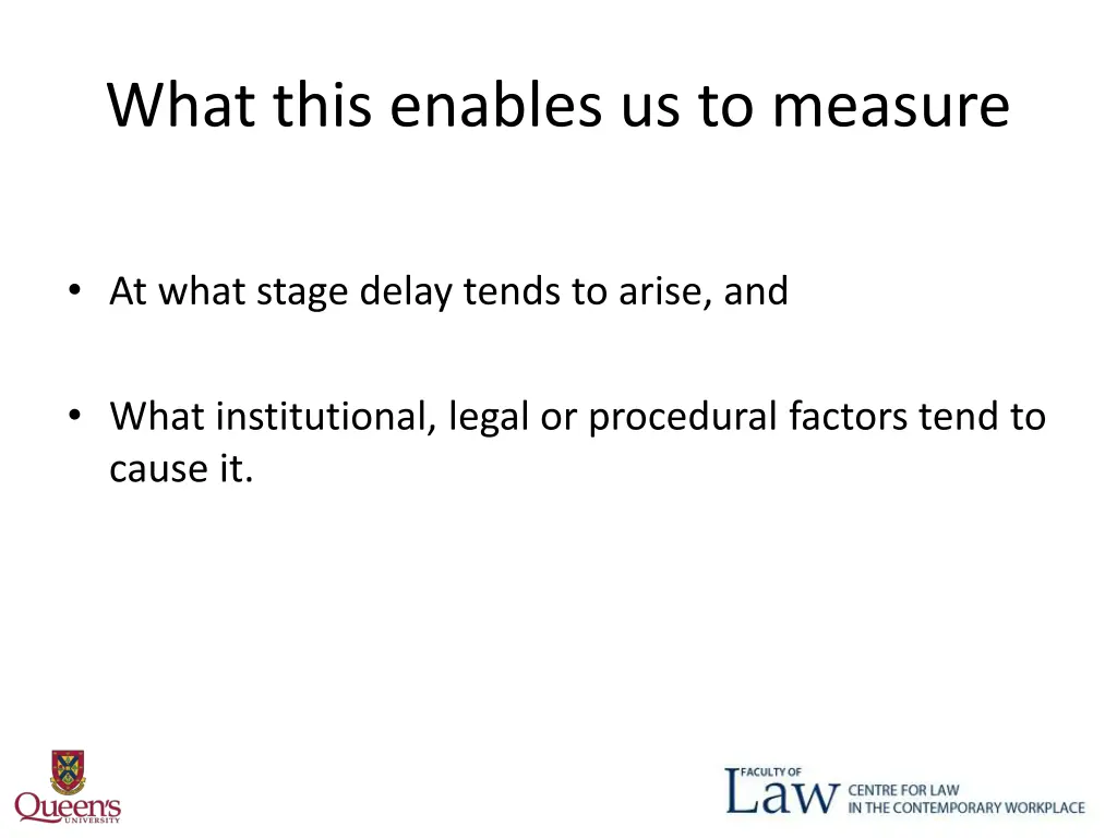 what this enables us to measure