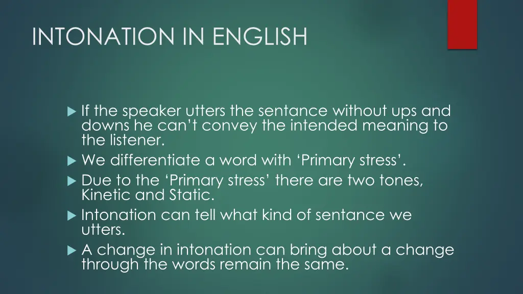 intonation in english