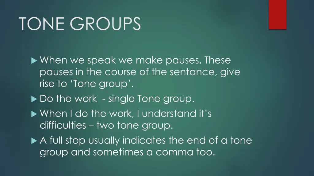 tone groups