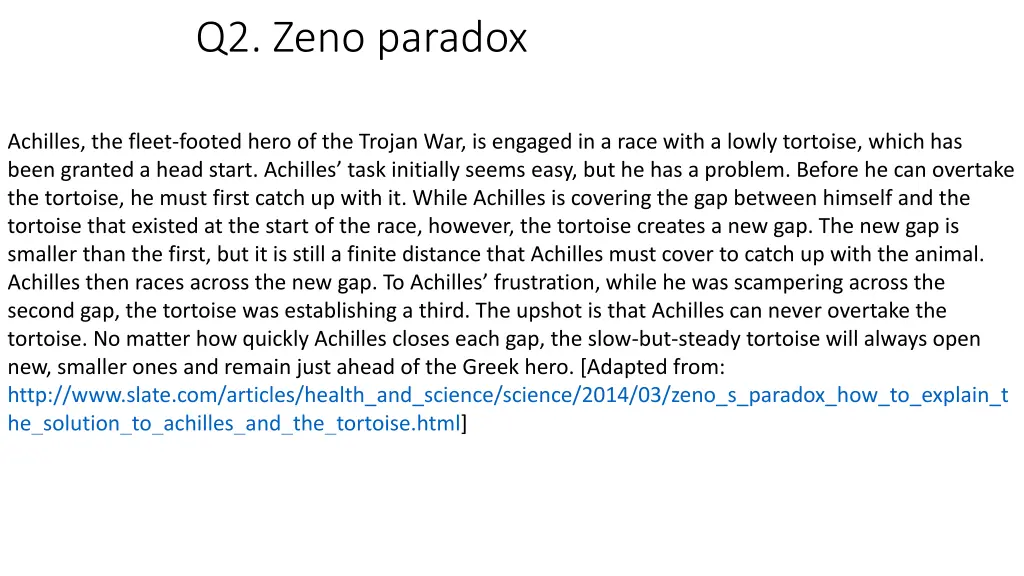 q2 zeno paradox