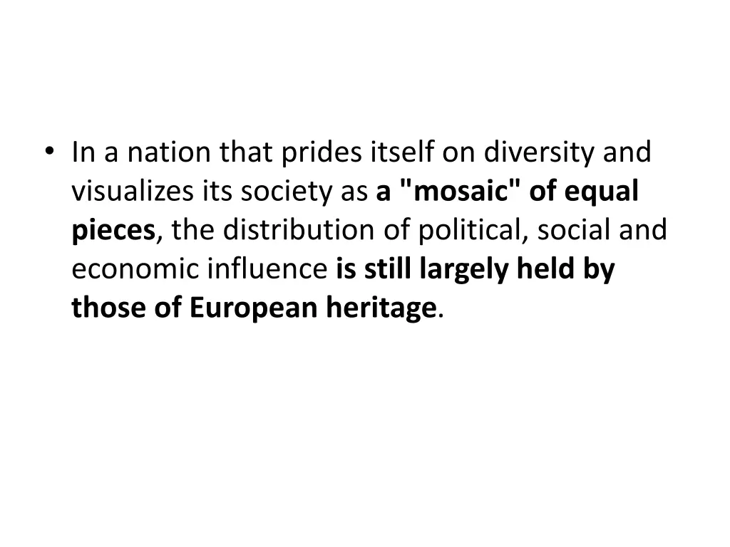 in a nation that prides itself on diversity